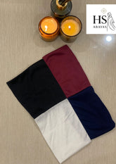 4 In 1 colour Hijab cap